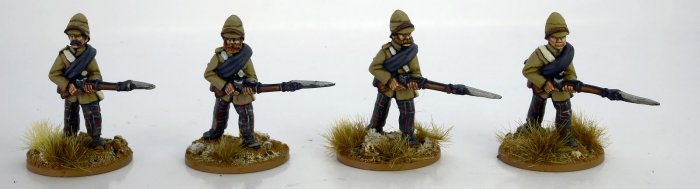 Highlanders in trousers advancing. 2nd Afghan War.