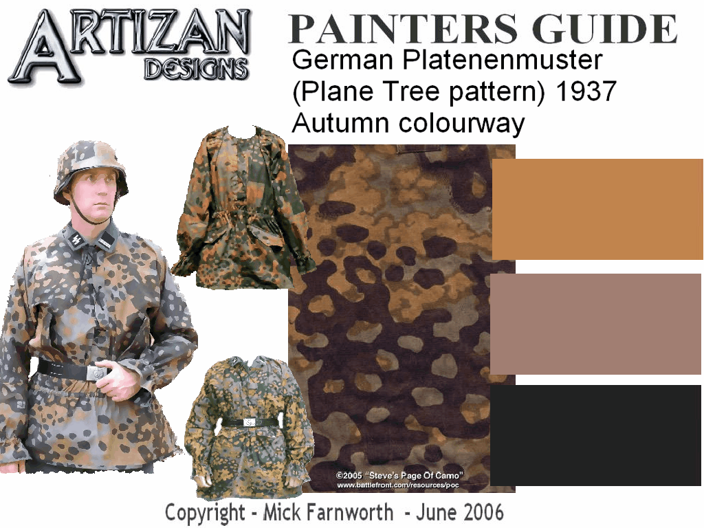 Artizan Designs Wwii Painting Camo Guide - roblox german uniforms