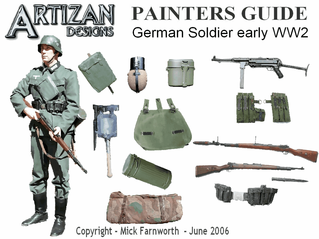 Artizan Designs Wwii Painting Camo Guide - ww1 german uniform roblox