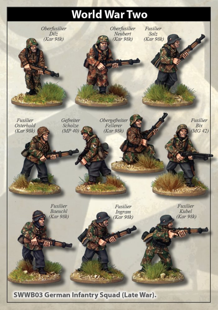 Late War German Infantry Section I (in smocks)