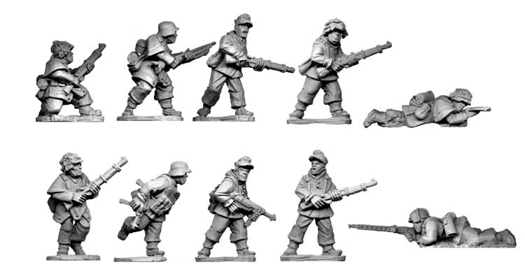 Late War German Infantry Section II (in smocks) 