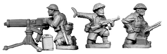 British 8th Army Vickers MMG Team (1 gun and 3 crew)