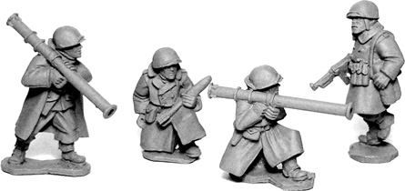 US Infantry in Greatcoats Bazooka Team