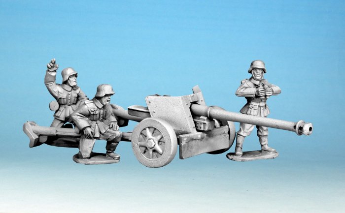 German PaK40 with Crew (Summer uniforms)