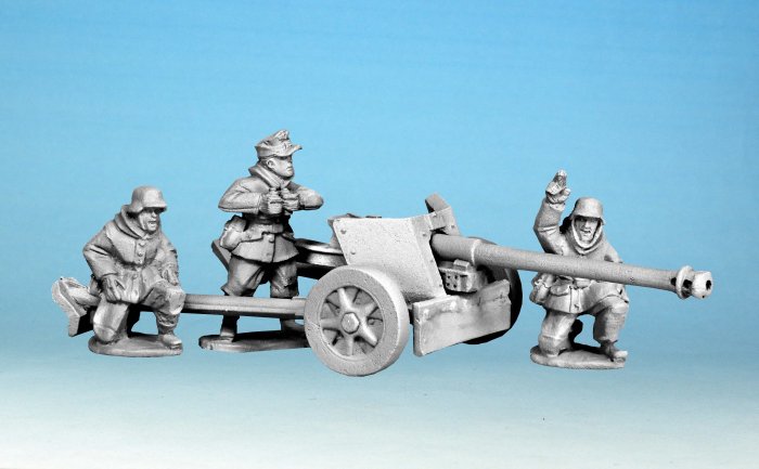 German PaK40 with Crew (Winter uniforms)