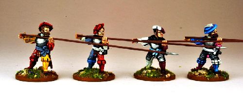 Landsknecht Armoured Pikemen Attacking