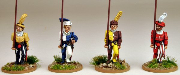 Swiss Pikemen Marching (Unarmoured)