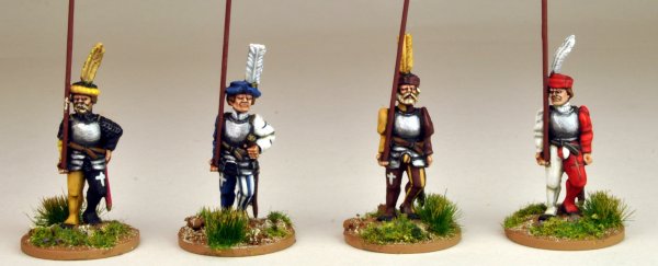 Swiss Pikemen Marching (Armoured)