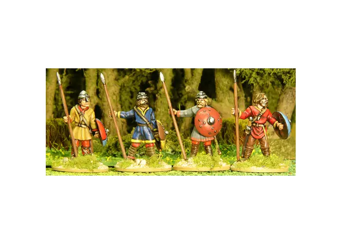 Carolingian Unarmoured Spearmen Standing 