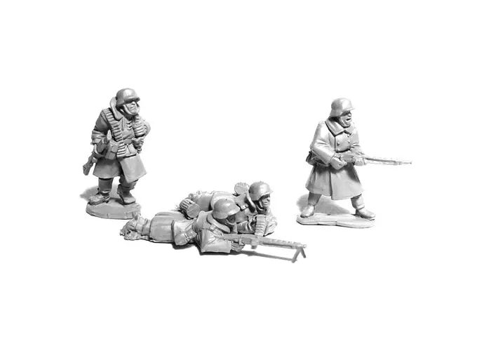 German MG42 Teams in Greatcoats