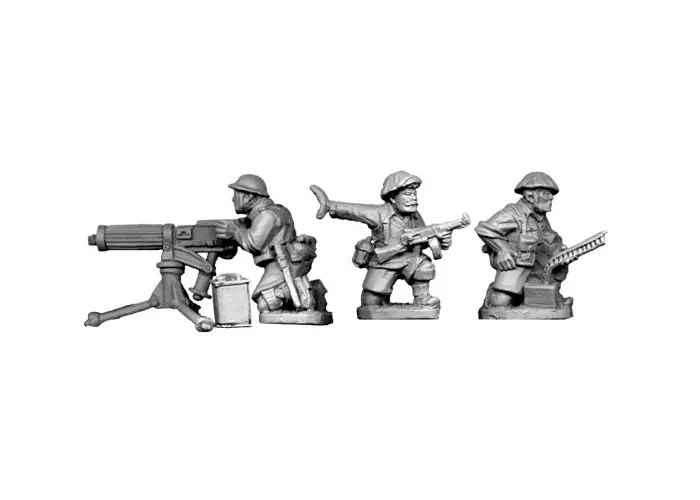 British 8th Army Vickers MMG Team (1 gun and 3 crew)