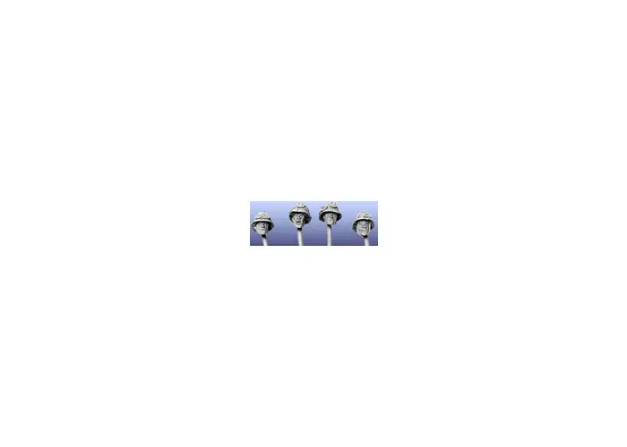 Italian Army Heads in Sunhelmets 
