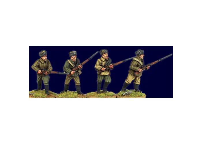 Soviet Infantry with Rifles I. (fur hats)