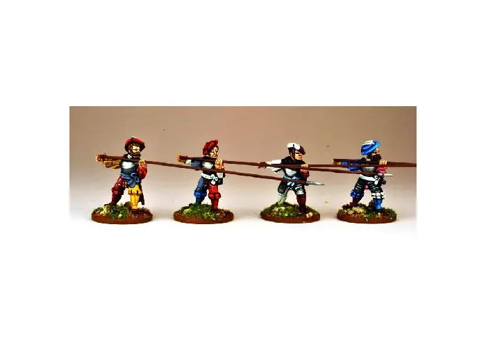Landsknecht Armoured Pikemen Attacking