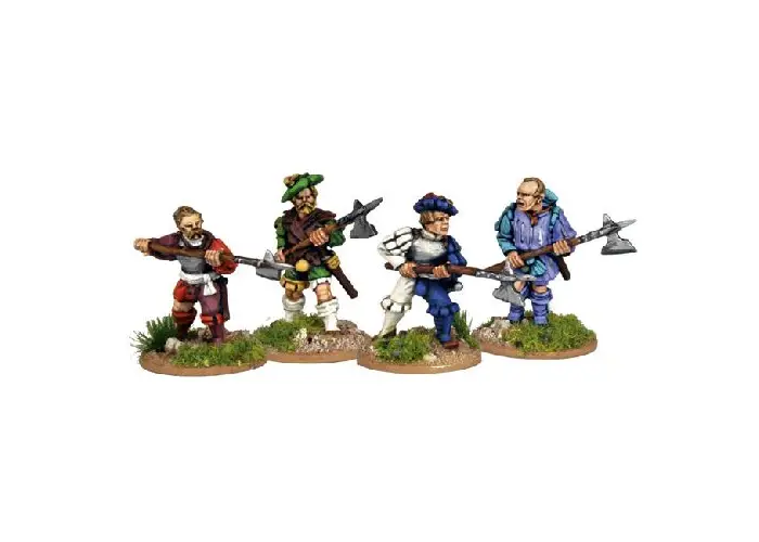 Landsknecht Halberds Attacking