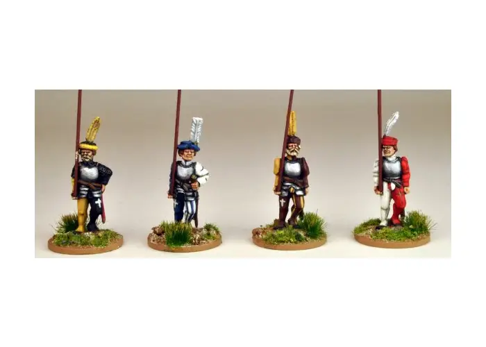 Swiss Pikemen Marching (Armoured)