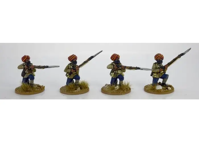 Sikh Infantry Kneeling. 2nd Afghan War.