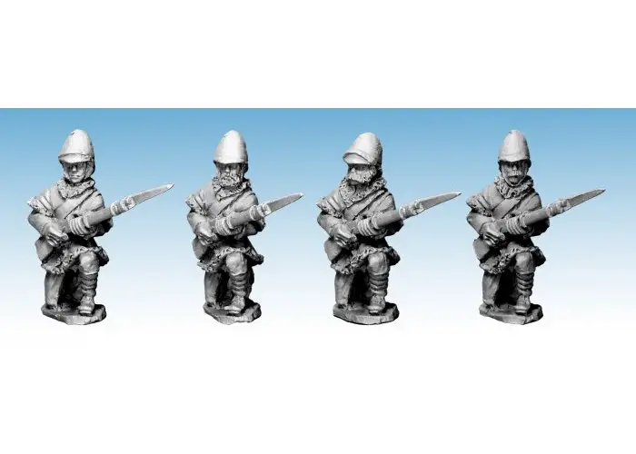 British Infantry Kneeling. In Poshteens.