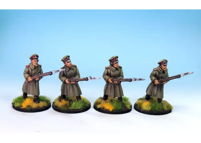 White Infantry in Greatcoats.